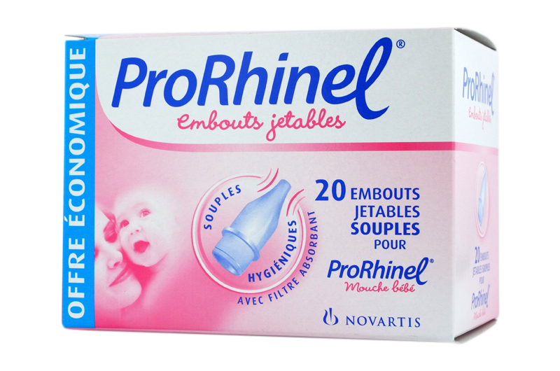 Novartis ProRhinel Embouts jetables souples pour mouche-bébé x 20