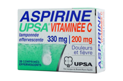 ASPIRINE UPSA Vitaminée C 330 mg 200 mg 20 comprimés effervescents