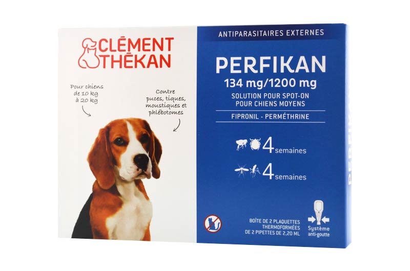 Clément Thékan Fiprokil Chien 2-10 kg - 4 x 0,67 ml