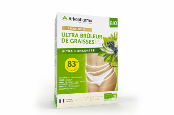 ARKOPHARMA Arkofluides Ultra Brûleur de Graisses Bio 30 ampoules – Image 2